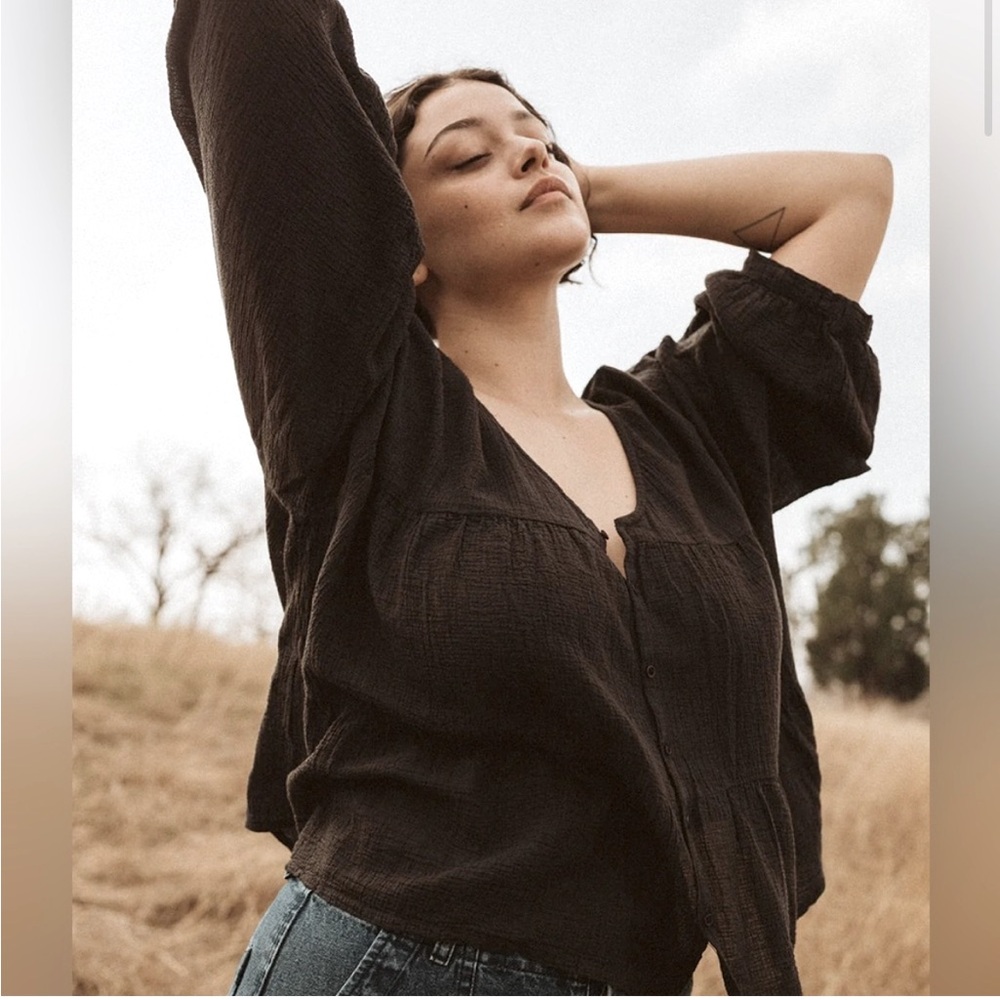 Esby Mia Top Faded Black S